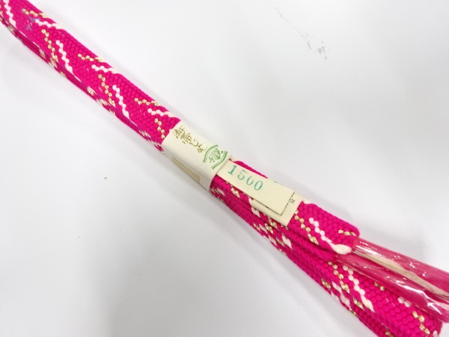 未使用品　正絹　手組帯締め